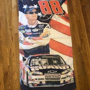 Vintage Dale Earnhardt Junior beach towel NASCAR.